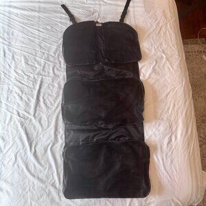 New Rume Garment Travel Organizer 2-in-1 Garment Bag Packing Cubes Black NWOT